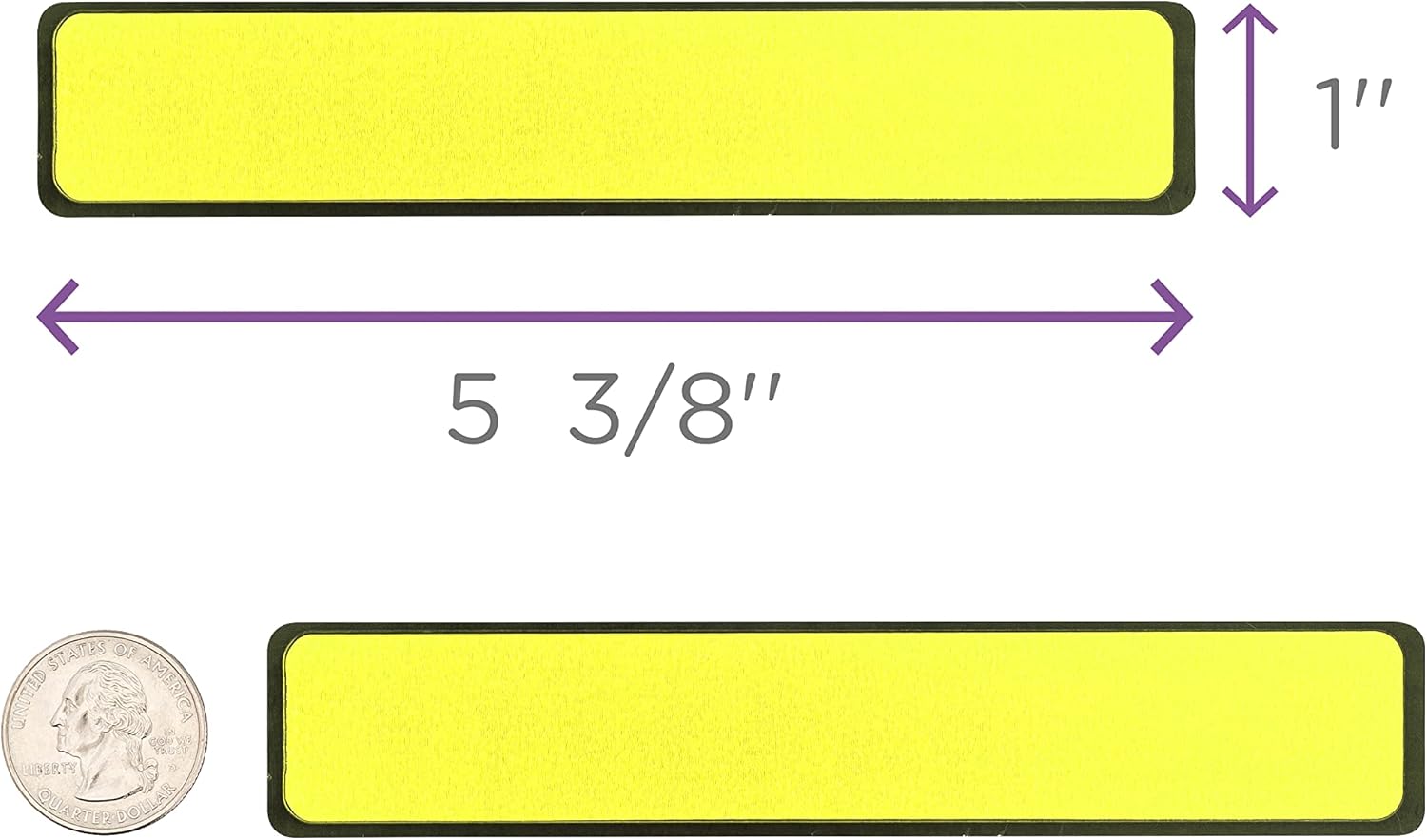 Carstens Adhesive Sticker Labels, 5 3/8” x 1”, Binder Labels for 1” Ring Binder Spines, Roll of 200, Multicolored, 4 Pack