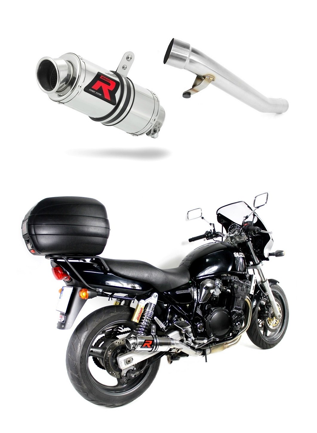 DOMINATOR Silenciador Escape GP1 compatible con GSX 750 INAZUMA 1997-2003