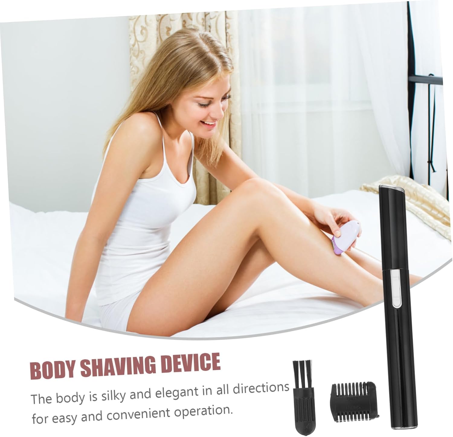 Electric Eyebrow Trimmer Precision Razor Rechargeable Facial Hair Remover for Women Portable and Lightweight for Quick Touch-Ups on Eyebrows