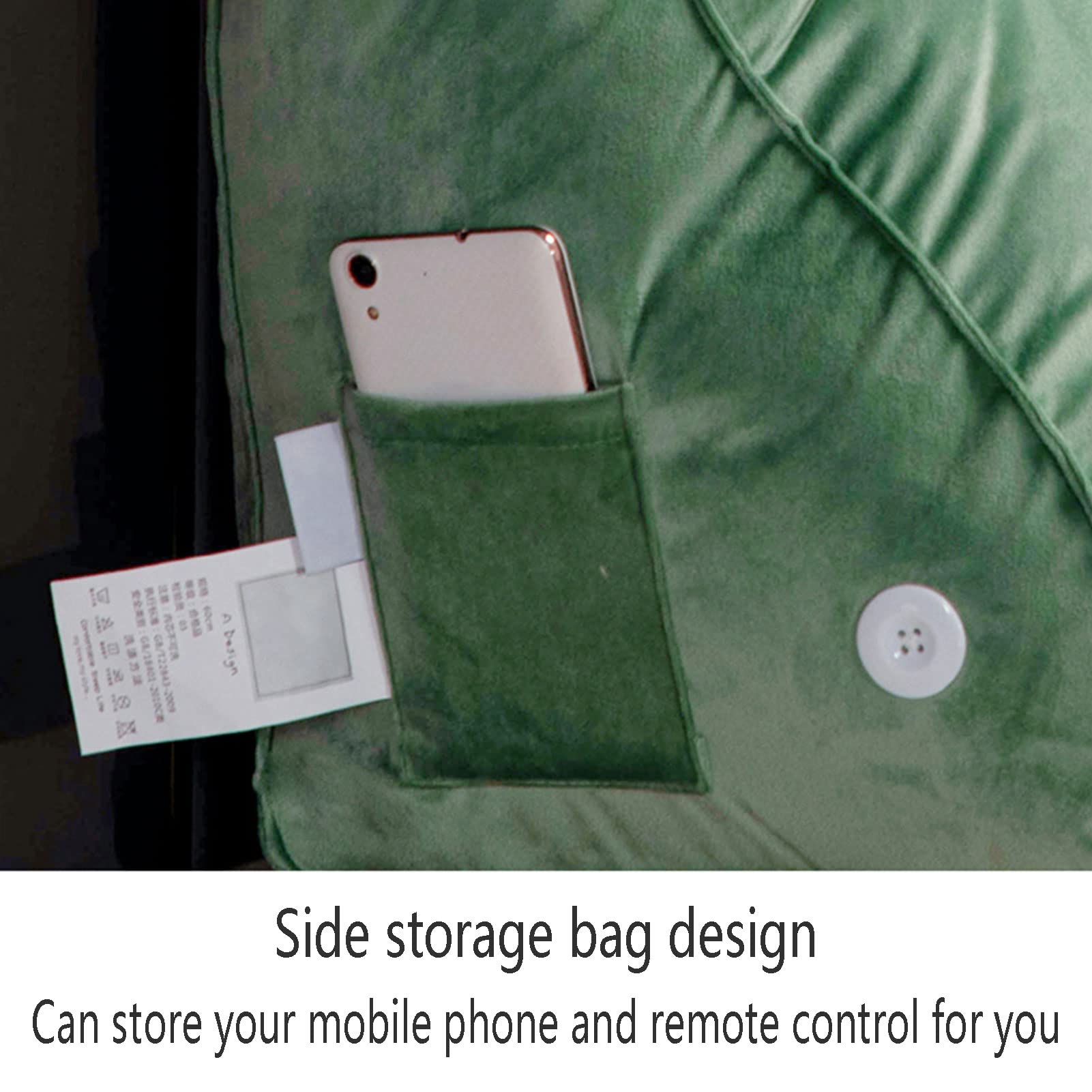 HEATHE Almohadas de Lectura,Almohada Lectura Lumbar Triangular,Cojín Cervical Ajustable y extraíble,Adecuado para Relajarse o Trabajar en la Cama/sofá/Suelo