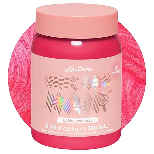 Vista 11 de Lime Crime Tinte para el Cabello de Unicornio de Cobertura Completa, Anime (Azul Caramelo) - Color de Cabello Semipermanente Vegano y Libre de Anime