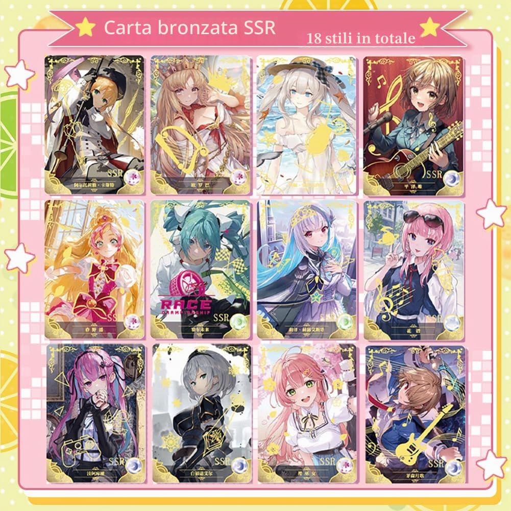 Goddess Story Waifu Cards 1YUAN14, Game Characters Erogenous Girl Goddess Cards - Scatola di carte collezionabili (1-14 FuGuang)