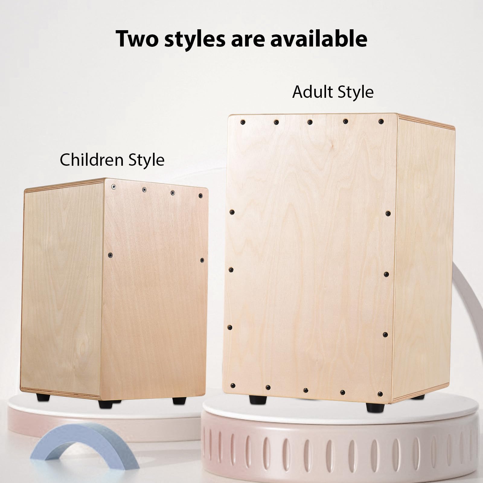 BĘBEN CAJON DREWNIANY INSTRUMENT PERKUSYJNY DREWNO BRZOZOWE GŁADKA BŁYSZCZĄCA POWIERZCHNIA ANTYPOŚLIZGOWA DLA POCZĄTKUJĄCYCH PODRÓŻY (Styl dla dorosłych)