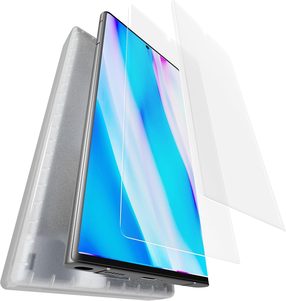 Shifu.Zan 2 Pack for Samsung Galaxy S23 Ultra/S22 Ultra Screen Protector, Easy Installation with Auto-Alignment Kit [Bubble-Free] [Fingerprint Compatible] Not Glass