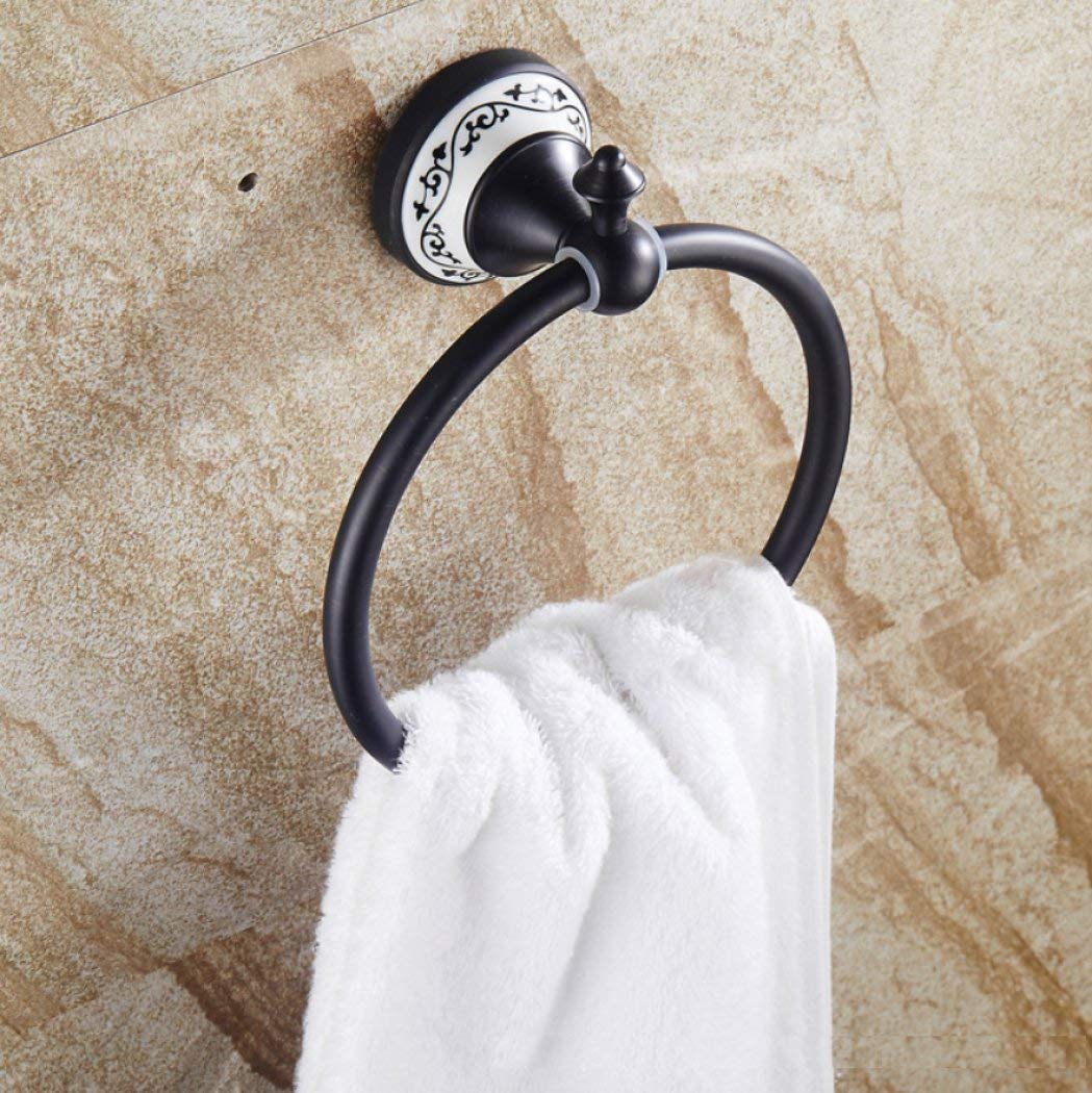 Anneau de cuivre pour toilettes rétro avec support de rangement mural haut de gamme