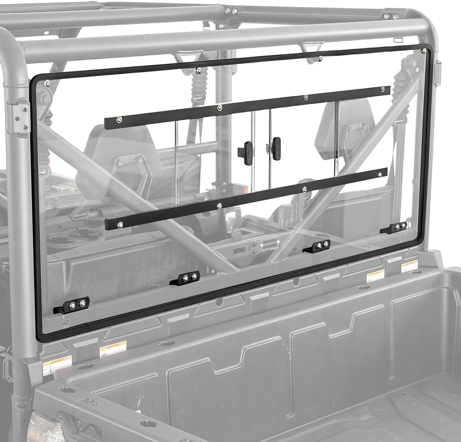 KEMIMOTO 2-in-1 Sliding Vented Rear Window Compatible with CFMOTO UFORCE 1000 2019-2026/1000 XL 2022-2026, Scratch Resistant Clear Back Window Accessories Parts(Not fit U10 Pro,600,800 XL)