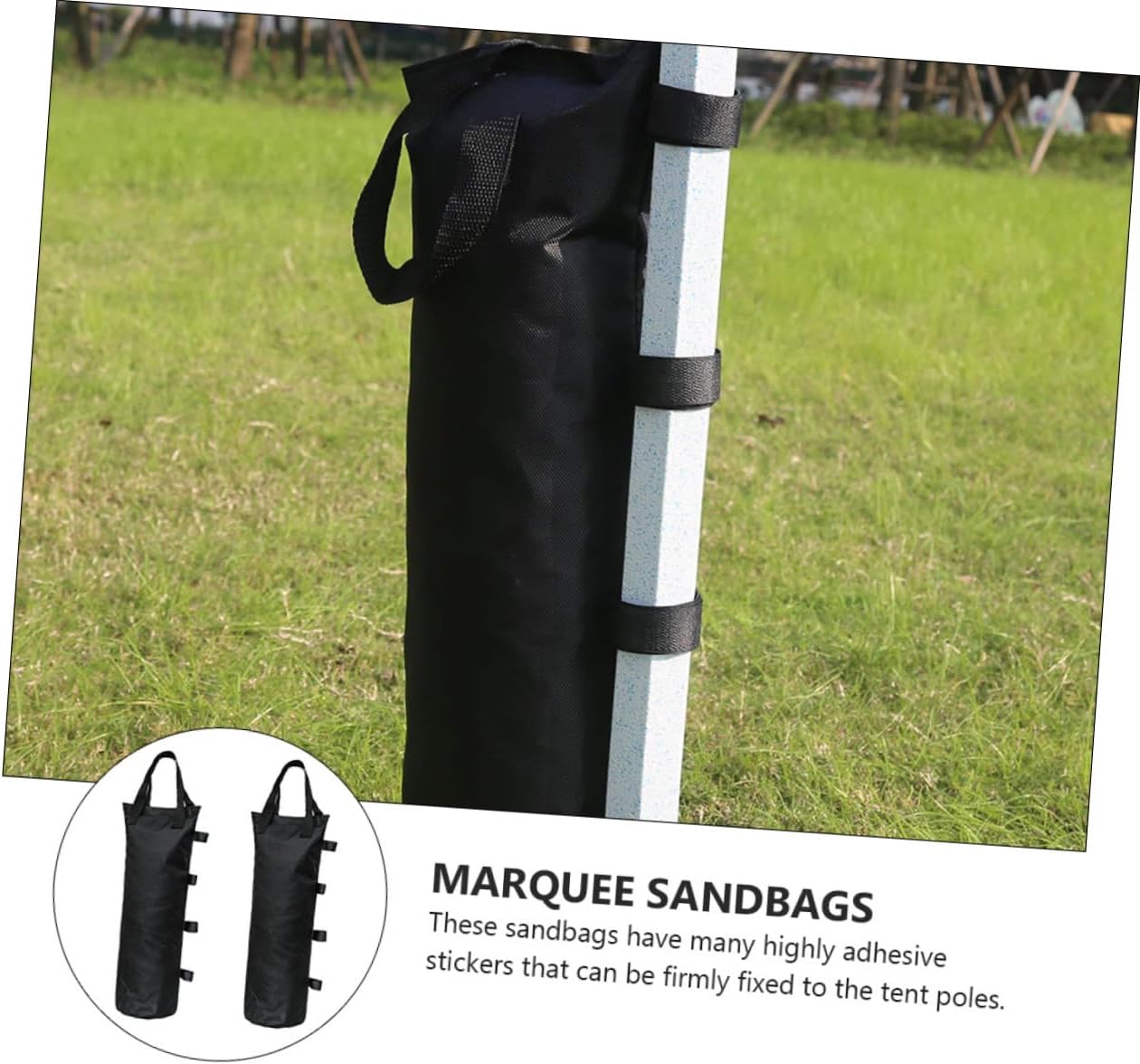 4pcs Canopy Sandbags Shelter Weight Bag Tent Sandbag Outdoor Tent Bag Heavy Duty Oxford Reinforced Stitching Carry Handle for Camping Sports Umbrella Support Frame