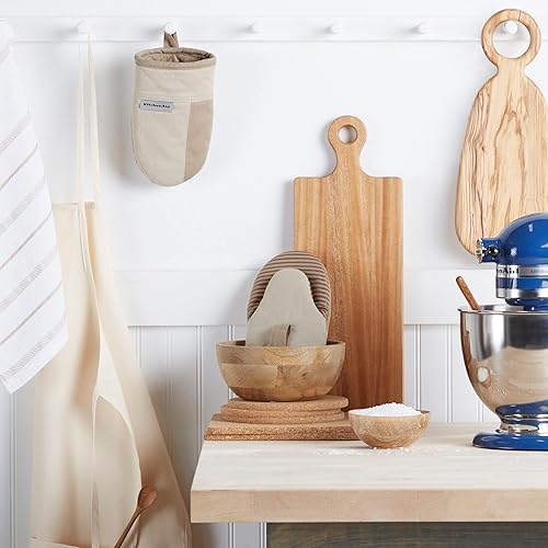 Miniatura 10 de KitchenAid Juego de 2 soportes para ollas de silicona suave y acanalada, resistente al agua, batido, juego de 2 piezas y guantes de horno