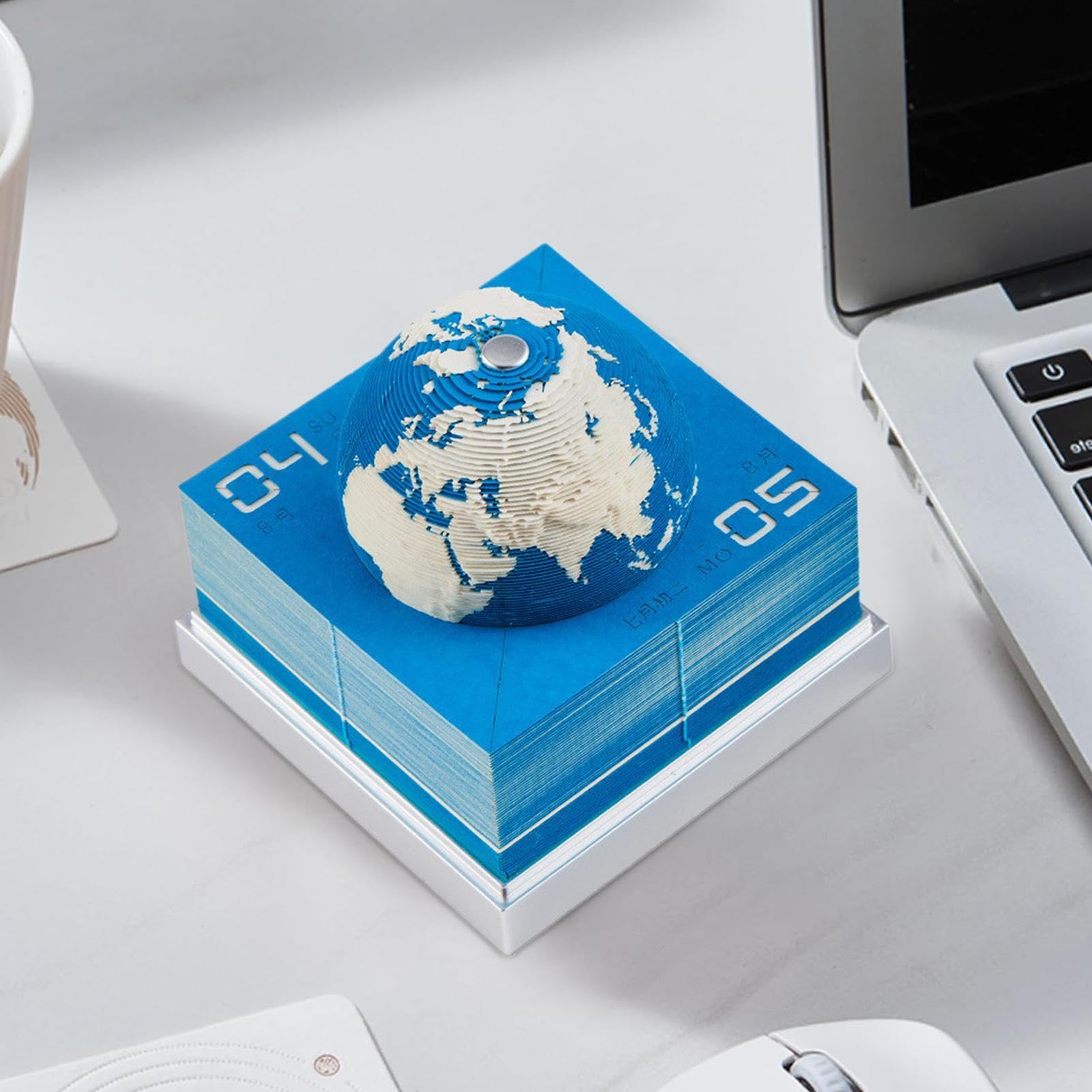 Calendario 3D Memo Pad 2025,Calendario 3D a strappo 2025 Calendario da