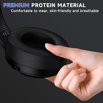 syndesmos Wireless PS5 Headset, 2.4GHz Gaming Headset for PS5, PC, Switch, Bluetooth 5.3 Headphones with Noise Canceling Mic, 7.1 Surround Sound, Low-Latency, 45H Battery, Black