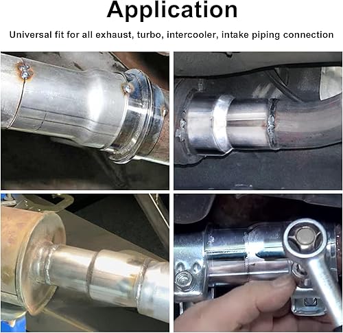 Miniatura 4 de EVIL ENERGY Adaptador de escape reductor ID 2 pulgadas a OD 3 pulgadas, conector de tubería 304 acoplador de escape de acero inoxidable 2 pulgadas