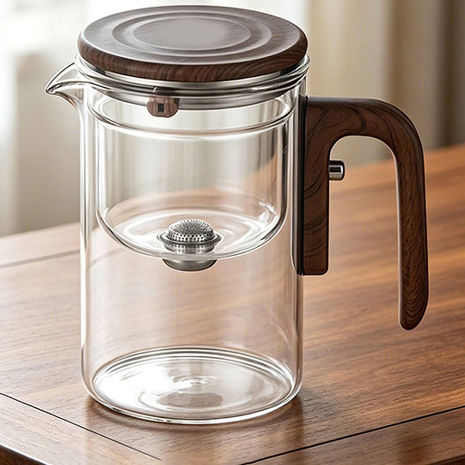 Fockety Magnetische Teekanne mit Tee-Ei für Losen Tee, 1,5 Liter, für Teezubereitung (FY520D)