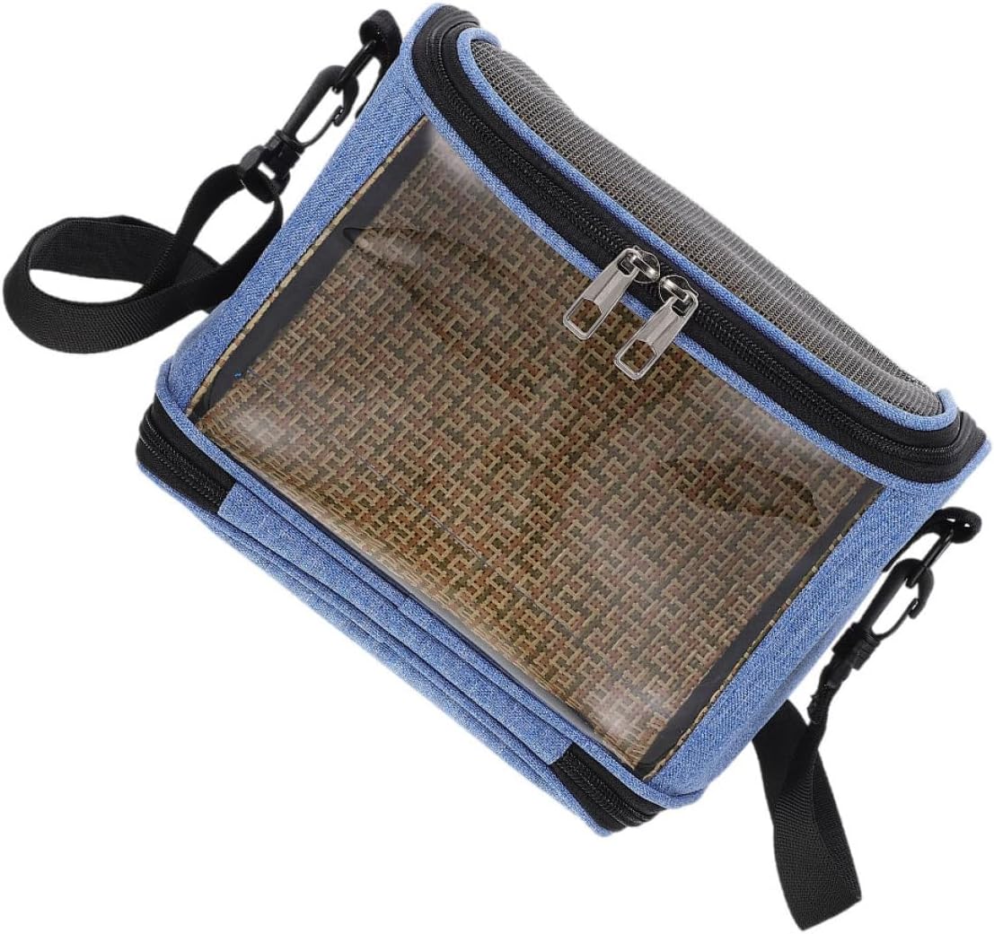 Hamster Hedgehog Guinea Pig Travel Carrier Bag Portable Breathable Blue Pet Supply Small Animal Carrier for Outdoor Use