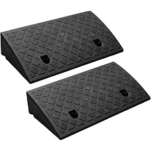 Pack of 2 Kerb Ramps 10.5 cm Notch Ramp Strong Plastic Threshold Ramps for Driveway Load Ramp Sidewalk Car Scooter Bike Motorcycle Kerb Ramp Wheelchair 49.5 x 27 x