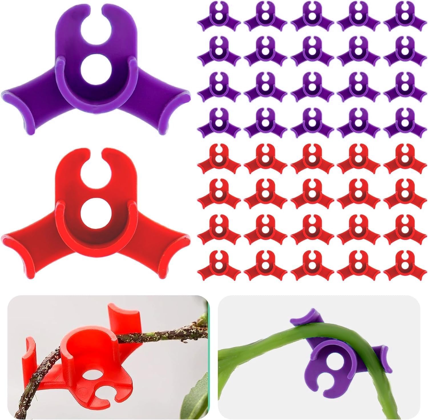 CSPARKV Lot De 40 Pinces à Cintrer Les Plantes à Faible Charge, Pinces De Cintrage De Croissance