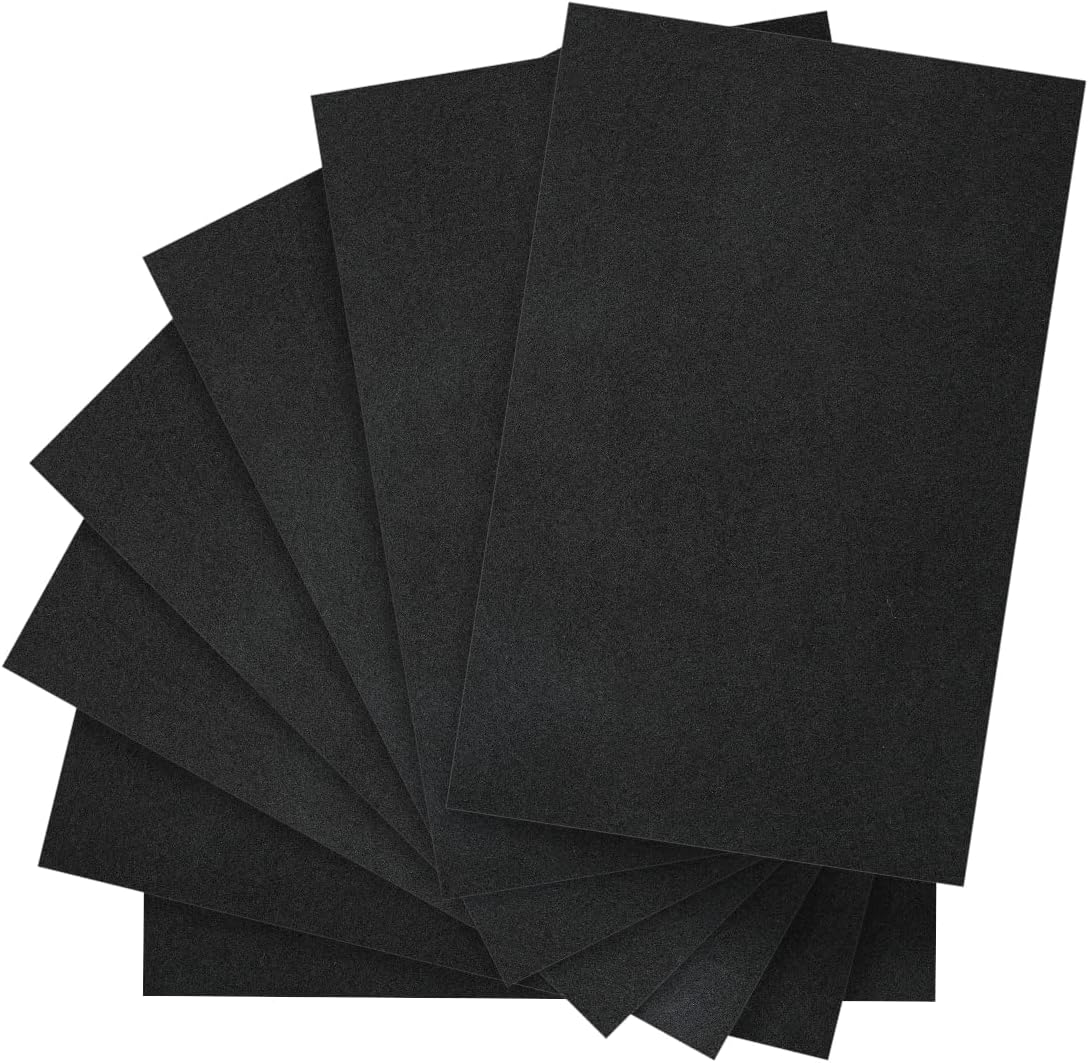 IOOLEEM Black Felt Sheets, 30pcs 7'x11.3'（Close to A4 Size