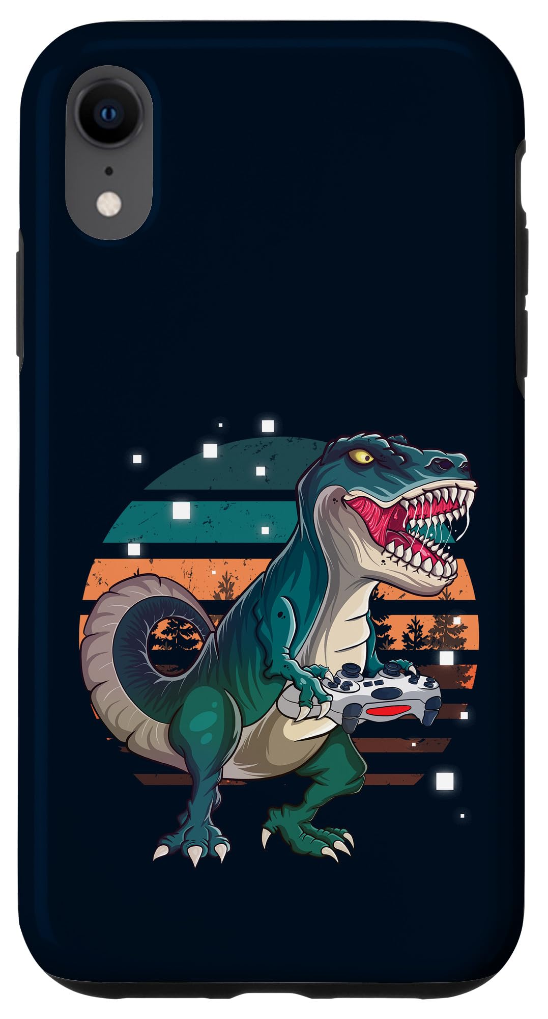 Funny T-Rex Gamer T Rex Gaming, Cute Video Game For Boys Case for iPhone XR