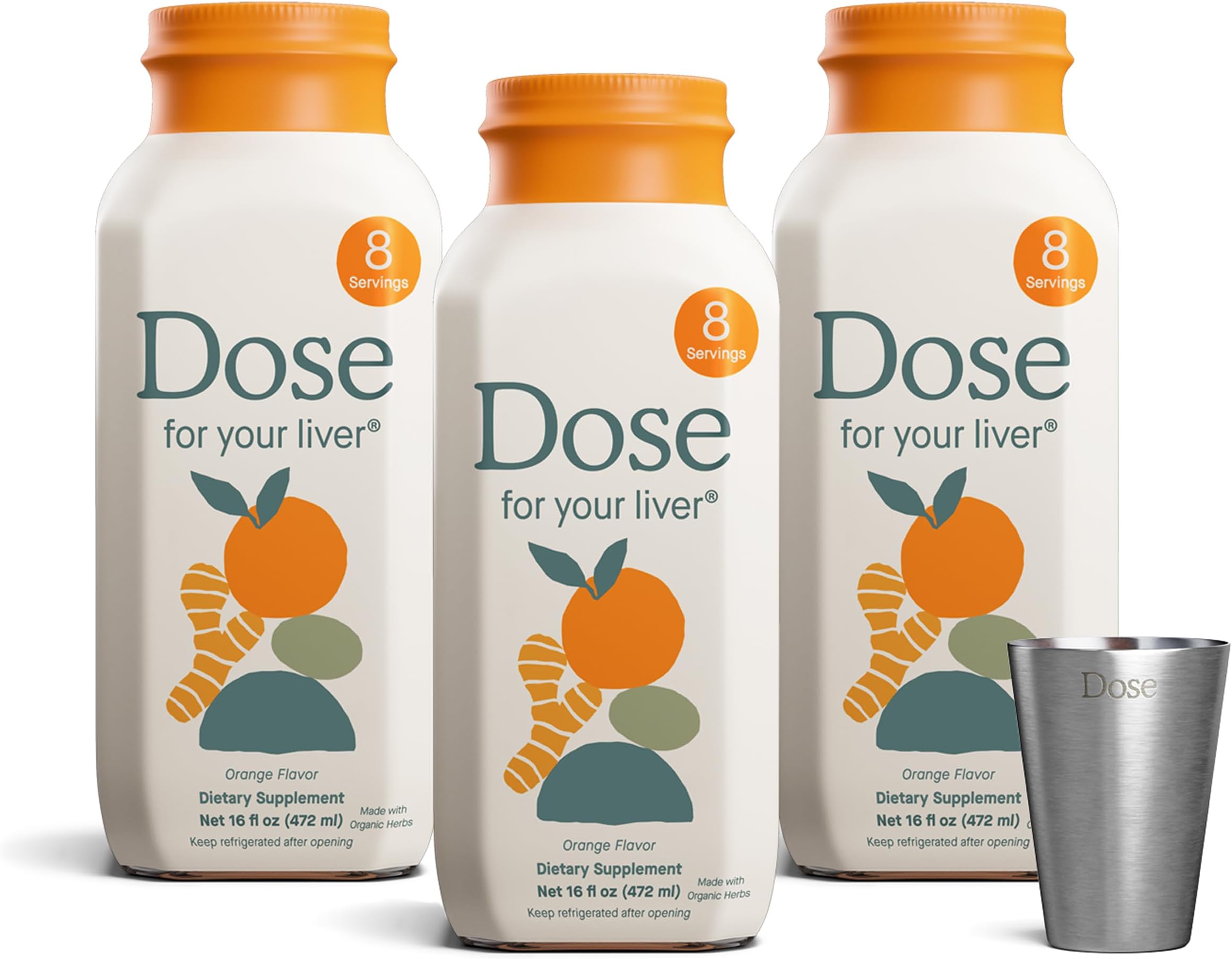 Dose for Your Liver Cleanse Detox & Repair, 16oz Bottle, 3 Pack