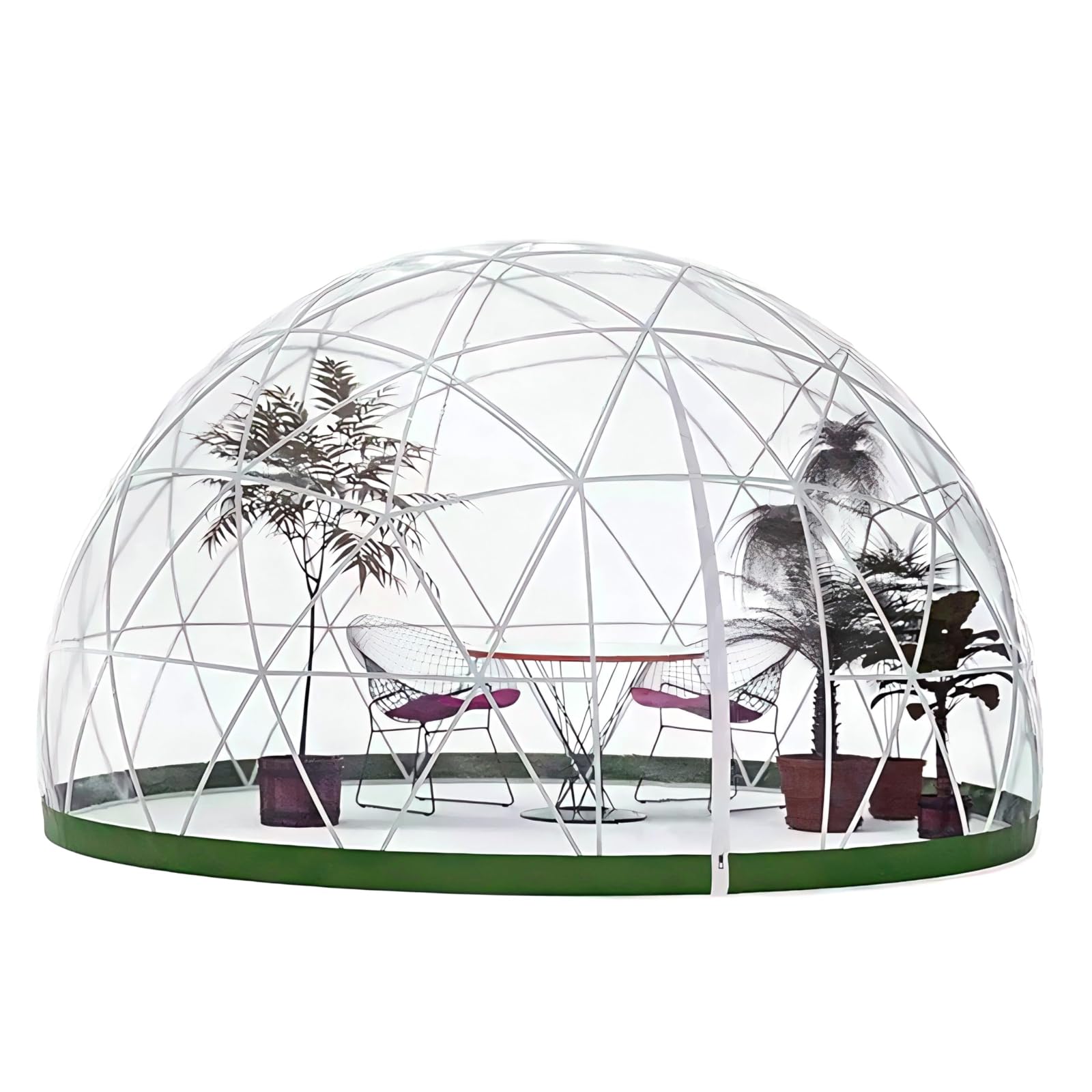 Igloo Dome da esterno per l'inverno copertura trasparente 3,5 m (senza telaio tenda), tenda a igloo da giardino, serra, cupola trasparente, copertura trasparente