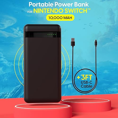 Miniatura 2 de TALK WORKS Power Bank Compatible with Nintendo Switch - Portable Charger Power Battery Pack with USB Ports LED Battery Indicator - Easy-to-Carry