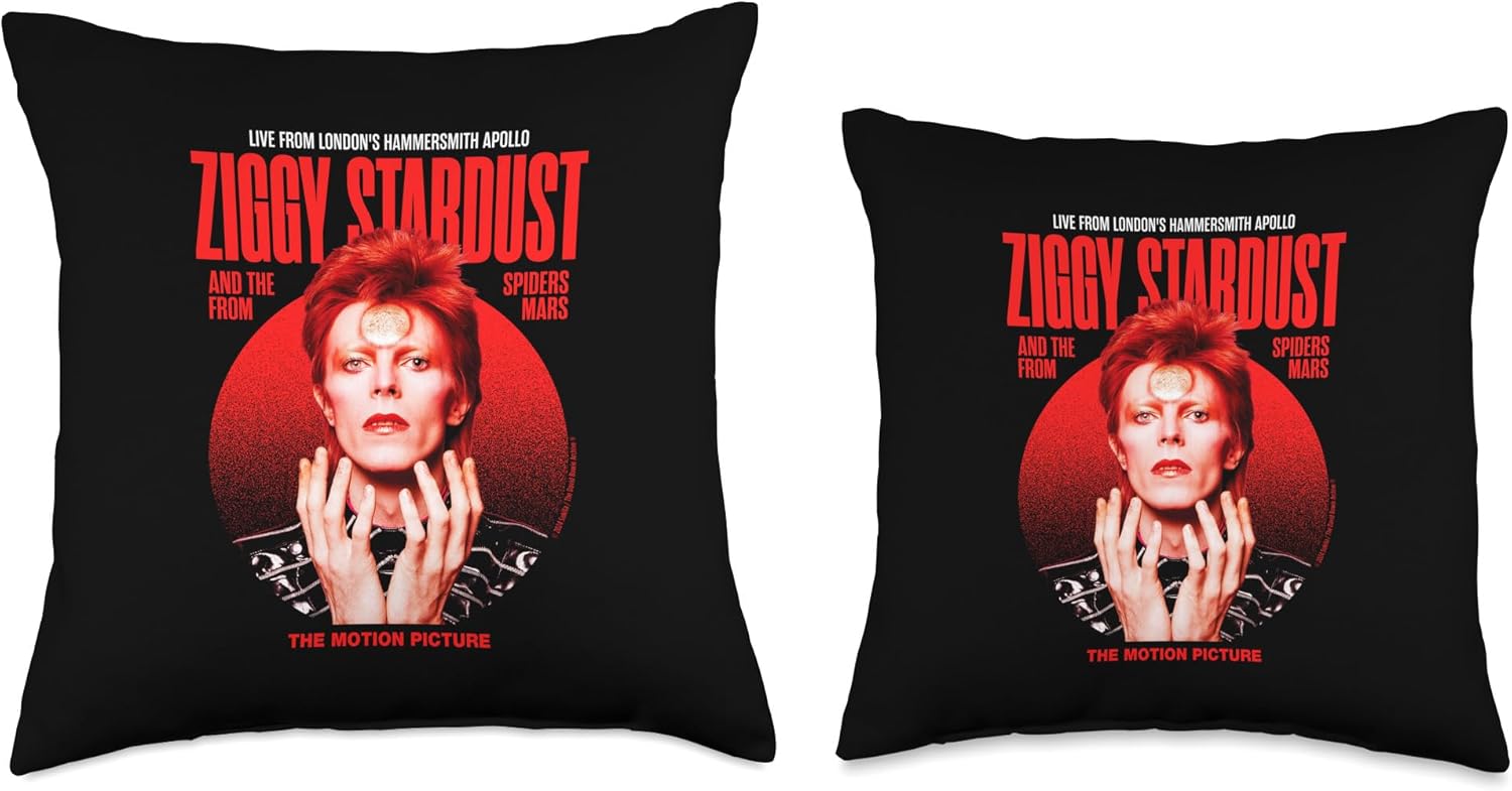 David Bowie Ziggy Stardust Motion Picture Color Sukita Photo Throw Pillow