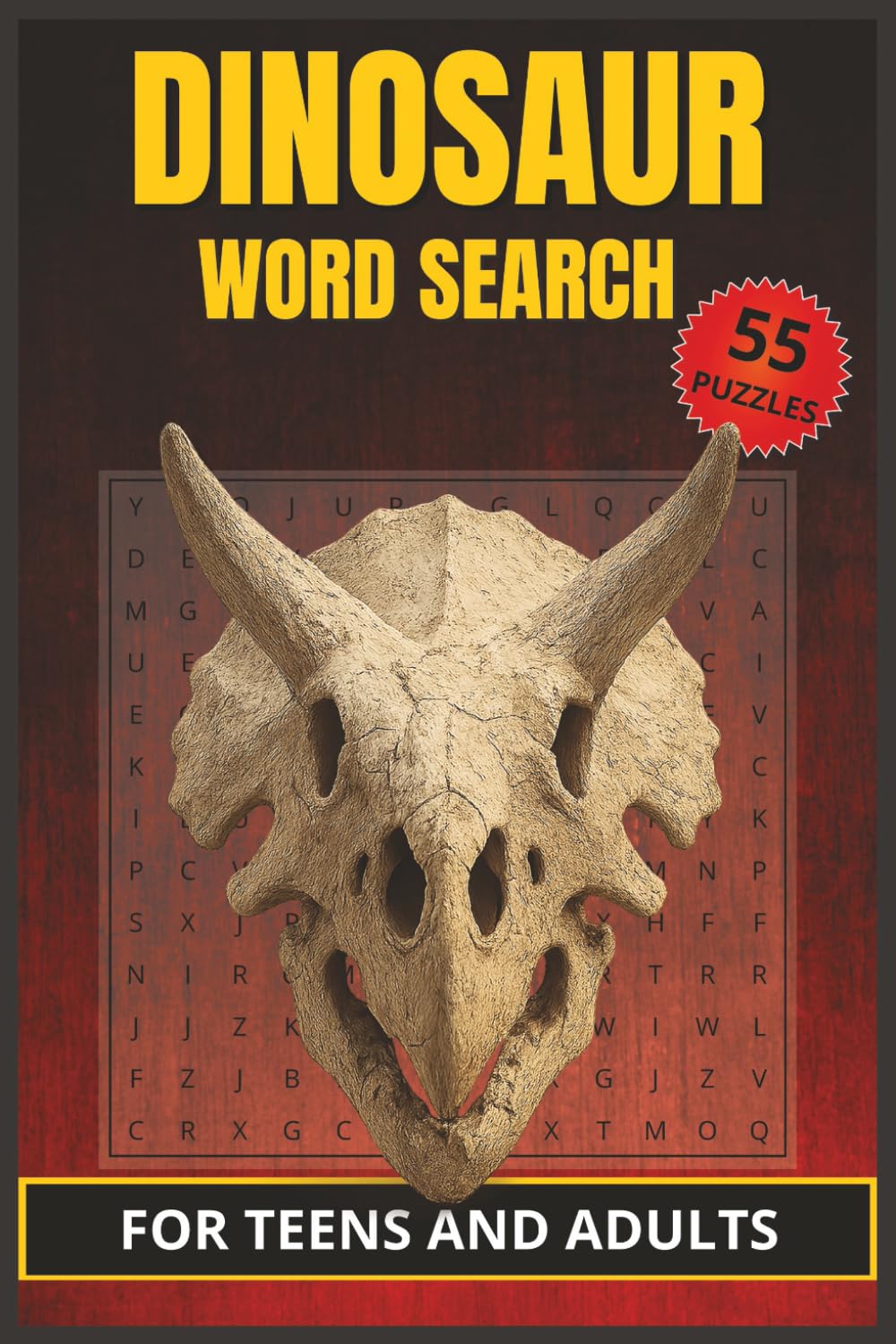 Dinosaur Word Search Puzzle Book: Word Searches with Easy to Read Print about Dinosaur, Prehistoric, Jurassic and More | 6x9 inches, 110 pages | 50+ ... for Dino Lovers, Vacations and Free time!
