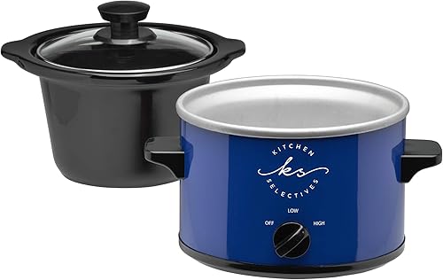 Miniatura 4 de Kitchen Selectives Olla de cocción lenta de 1.5 cuartos de galón, gris (SC-15GY)