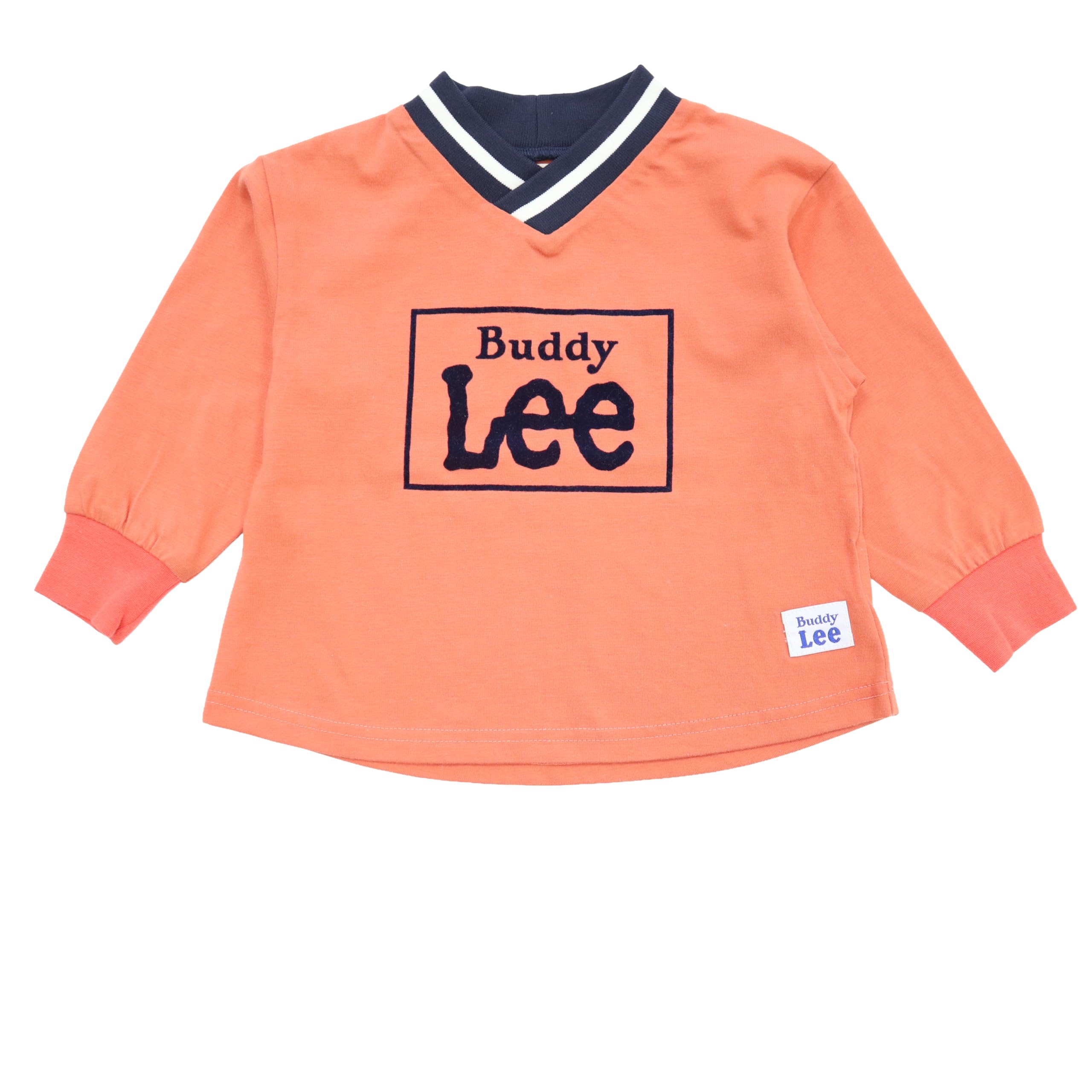 バディー リー Vネック 長袖Ｔシャツ ロゴ