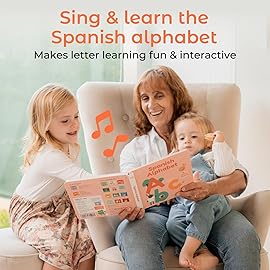 Cali\'s Books Spanish Nursery Rhymes Sound Book for Babies and Toddlers 1-3 | Baby Books with Spanish Songs for Kids | Libros en Espaol par Bebes (Spanish ABC)