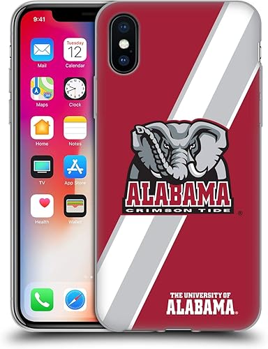 Miniatura 131 de Head Case Designs Funda de gel con logotipo oficial de la Universidad de Alabama UA [protección de grado militar] compatible con Apple iPhone 11