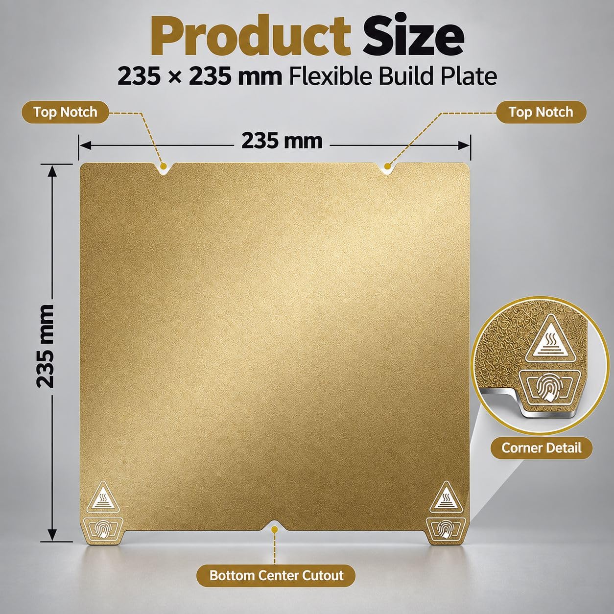 235x235 mm PEI-Druckplatte für AnkerMake M5C