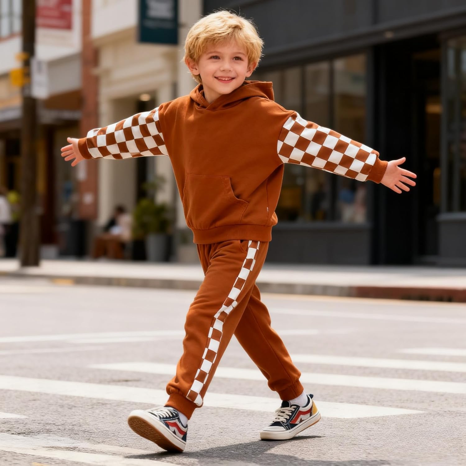 Size 4-8 Years Toddler Boys Clothes Hoodie Sweatshirt & Pants 2 Piece Set Boys Fashion Fall Winter Outfits Set - Image 4