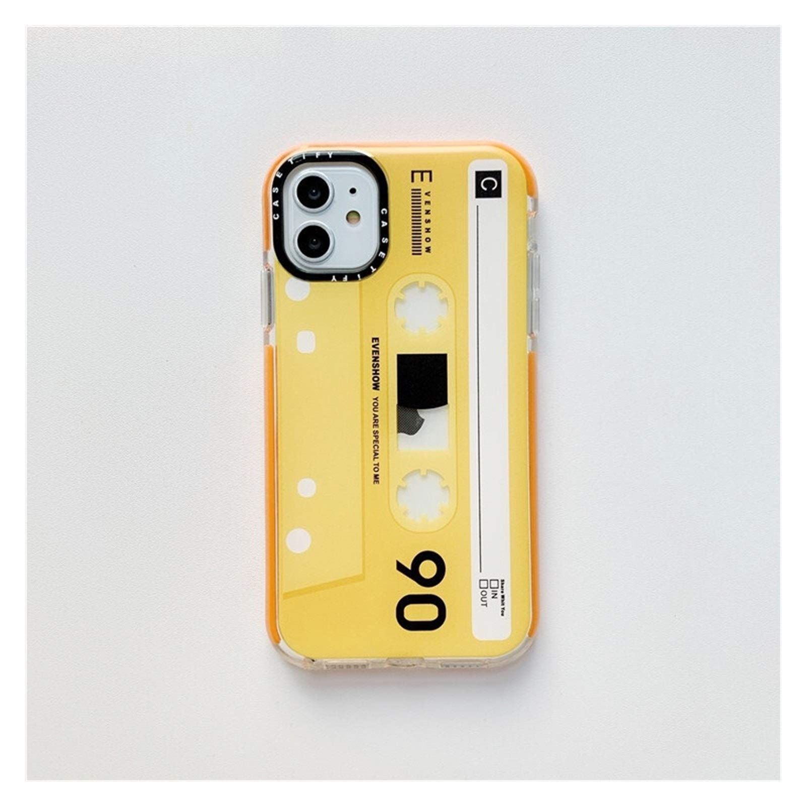 DAMAIA DMKJFFF Retro Classical Old Cassette Tape Gradient Phone Case For  iPhone 11 Pro Max XR Xs Max X 6S Puls Cases Soft Cover (Color J