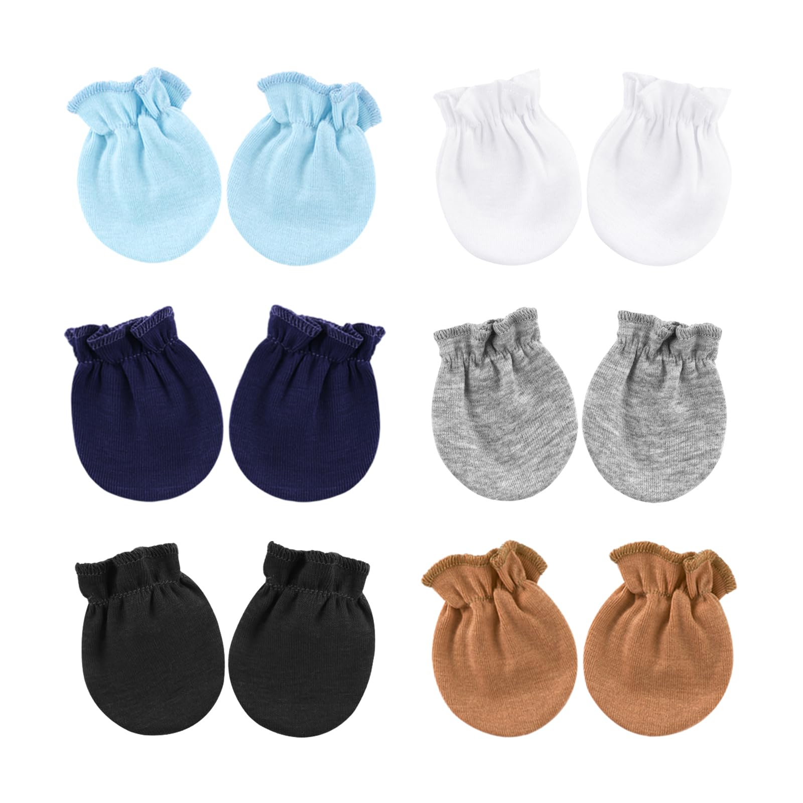 DRESHOW Newborn Baby Mittens Infant Gloves No Scratch Mittens Cotton Gloves for 0-6 Months