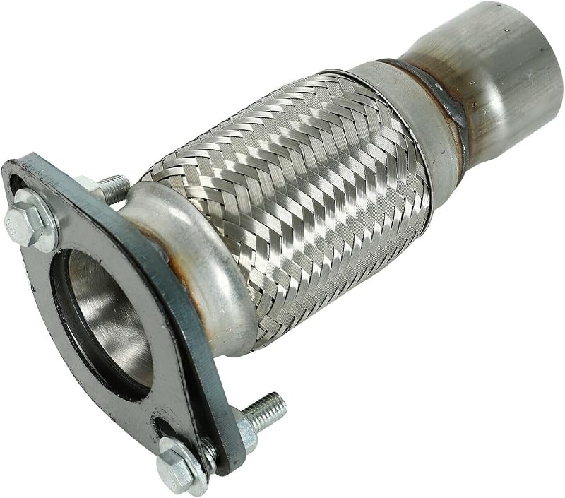 Tubo Flexível de Reparo do Escape com Flange frperce em Aço Inoxidável LS0486 – 1 unidade