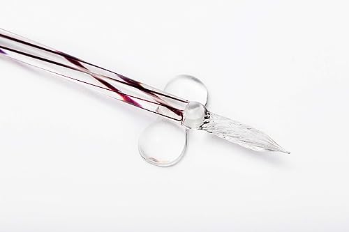 Miniatura 3 de Pluma de inmersión de cristal hecha a mano Pluma de inmersión de caligrafía de vidrio pluma de firma de vidrio regalo de negocios pluma almohada