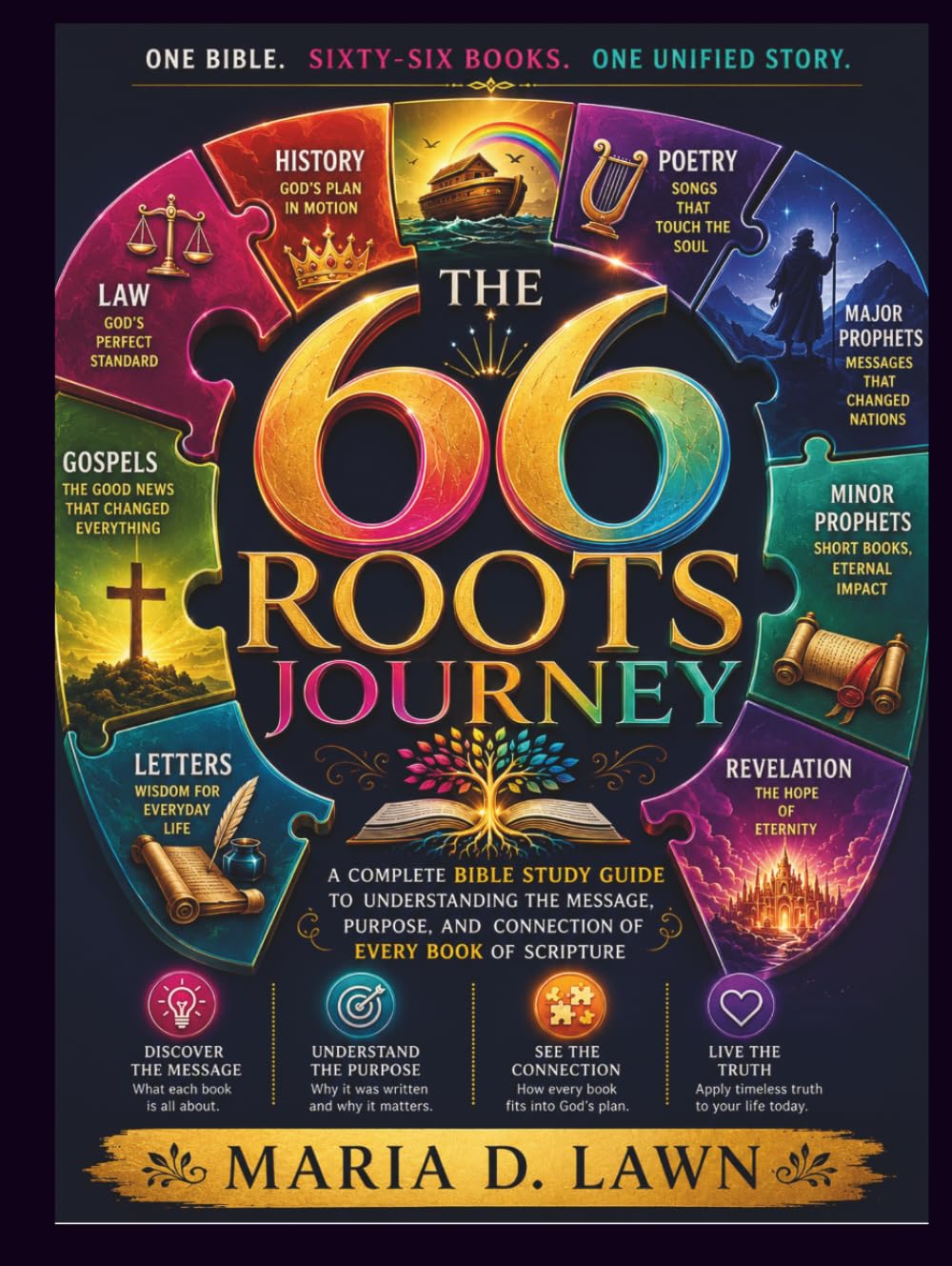 The 66 Roots Journey: A Complete Bible Study Guide to Understanding the Message, Purpose, and Connection of Every Book of Scripture