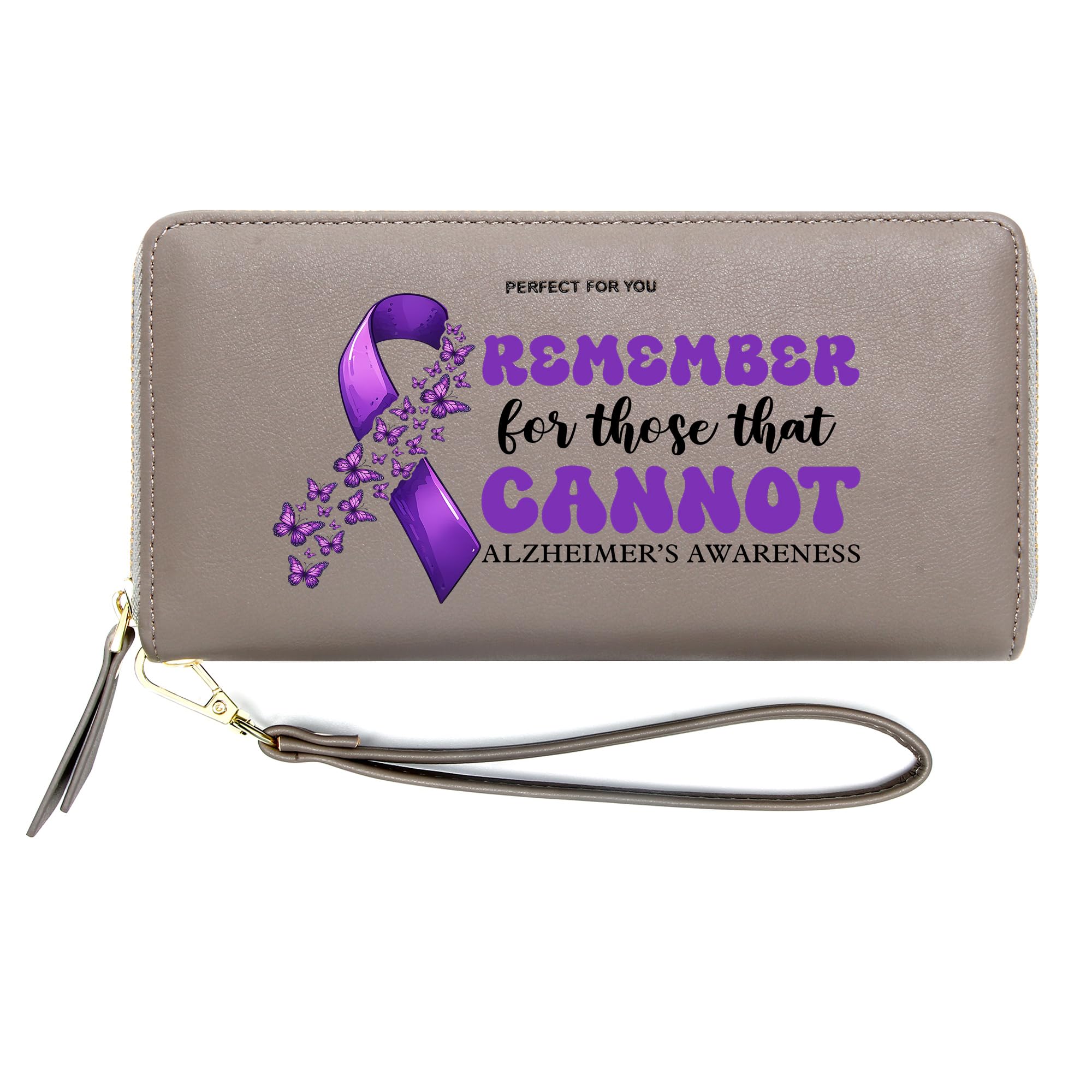 InsWork Customized Womens Wallet with Care for Alzheimer,Condolence Gift for The Elderly in the Nursing Home 1117e