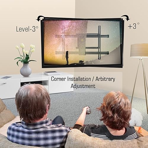 Miniatura 6 de HY-Bracket - Soporte de pared para TV con movimiento completo, con giro y inclinación, para la mayoría de LED, OLED, 4 K planoscurvados