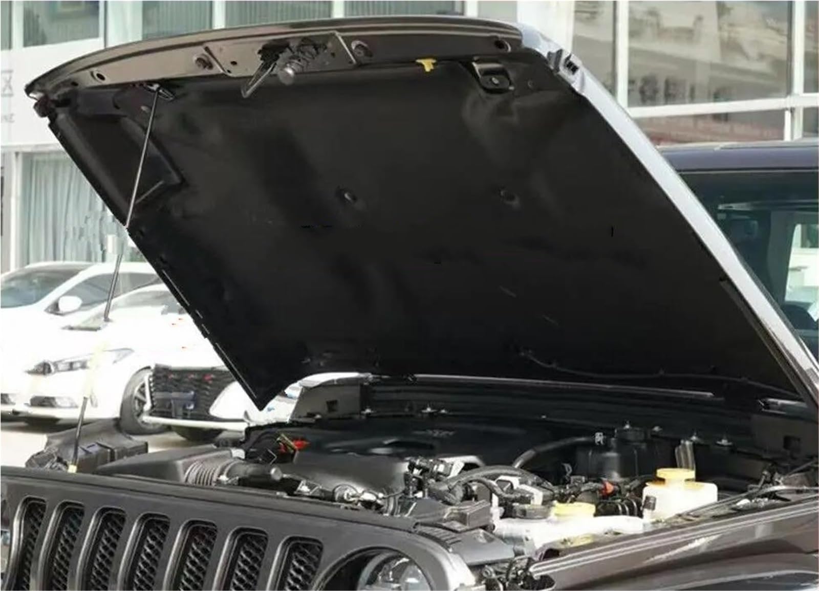 Tapis de Capot Moteur Isolant Jeep Wrangler 2018-2022 Noir