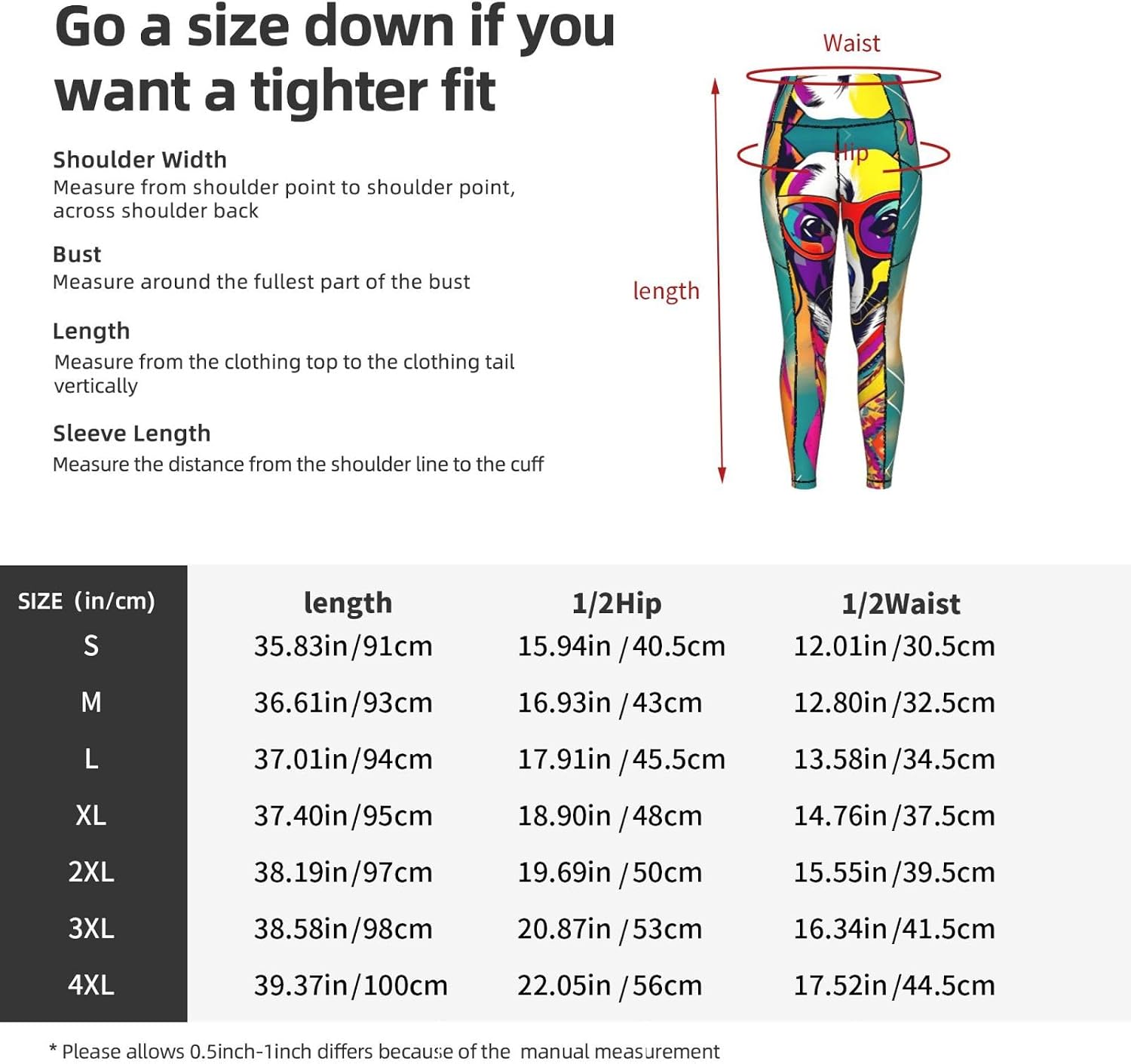 Funny Dog Print Leggings with Pockets for Women,Gym Clothes,Fitness Clothing,Compression Leggings