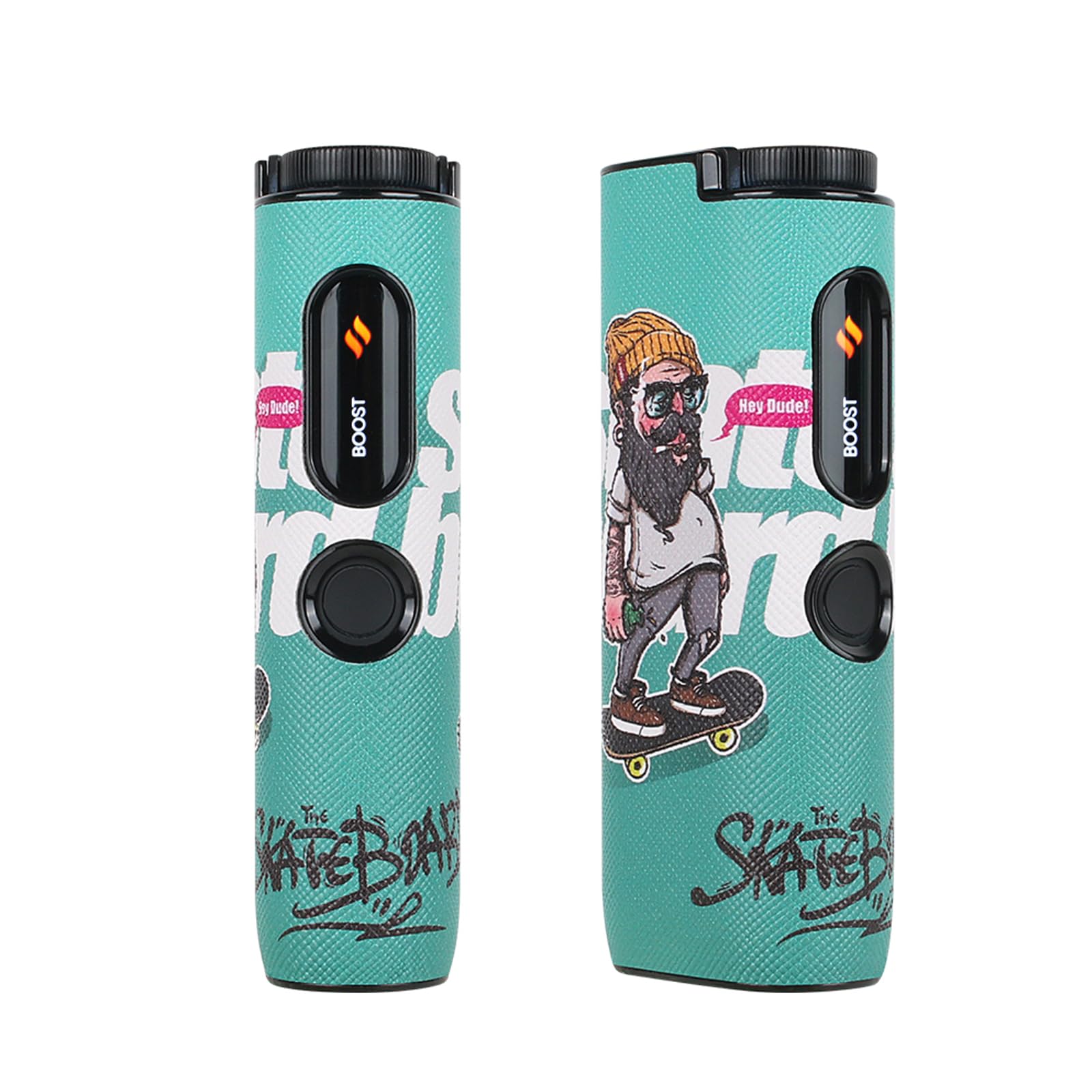 Custodia protettiva compatibile con GLO Hyper Pro, accessorio in pelle, con cappuccio protettivo (verde)