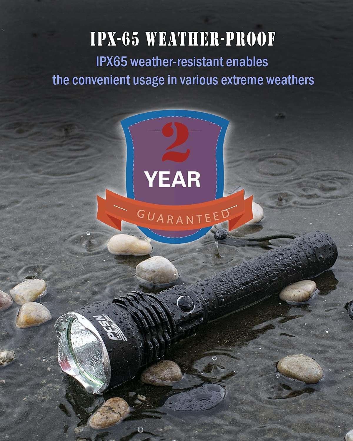 Flashlight Rechargeable Waterproof Searchlight Brightest Photo