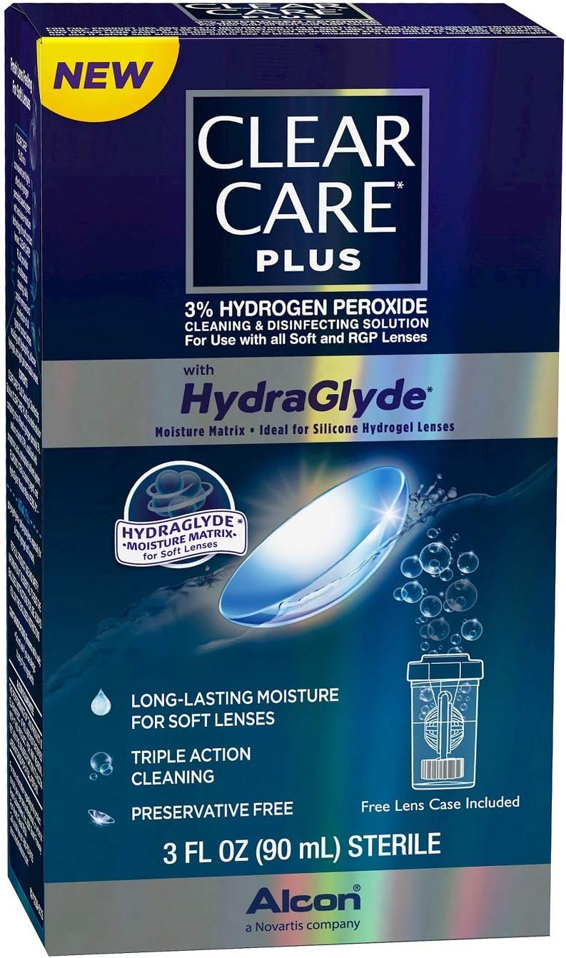CLEAR CAREPlus With Hydaglyde Cleaning And Disinfecting Solution Pack Of
