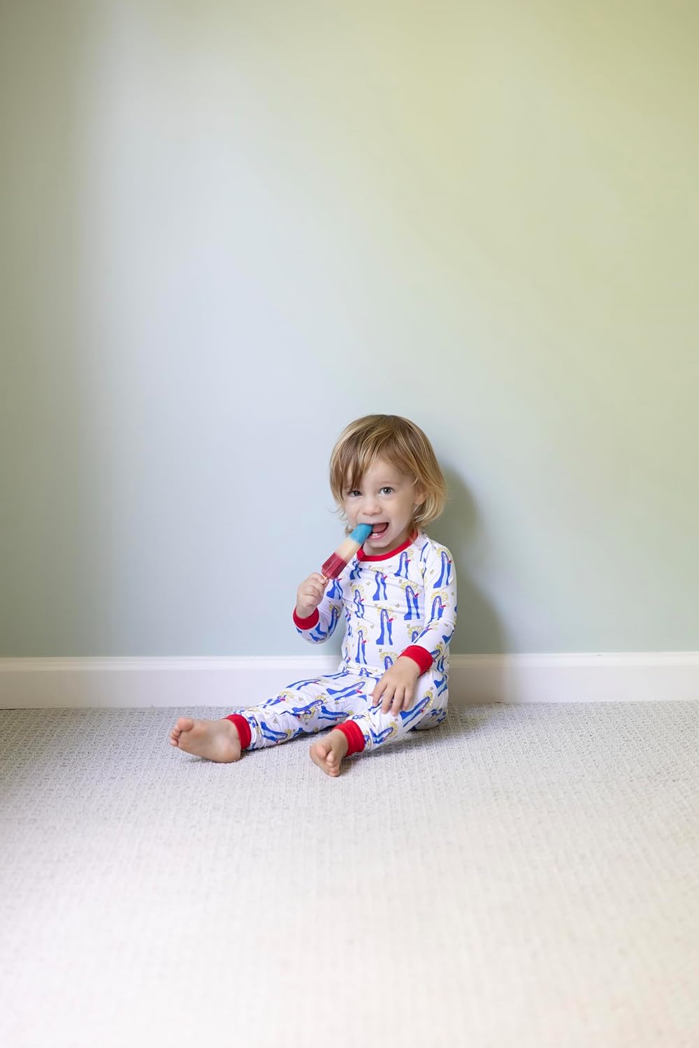 Mary and baby Jesus long sleeve pajama set