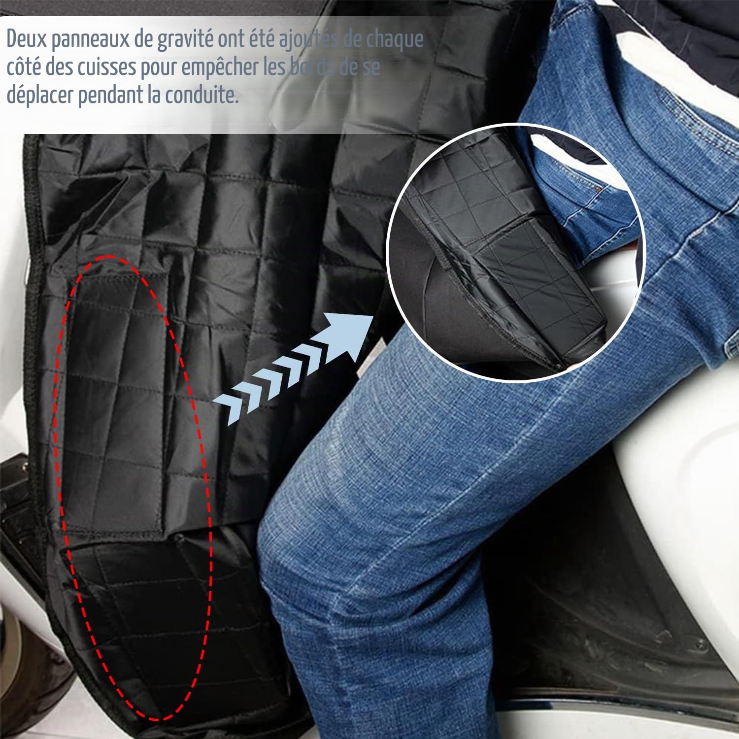 Tablier Scooter, Housse de Jambe de Scooter, Tablier Couvre Jambe Scooter, Protection des Jambes Scooter, Tablier De Moto Couvre Jambe, Jupe Scooter, pour Scooter, Voitures Électriques, Moto