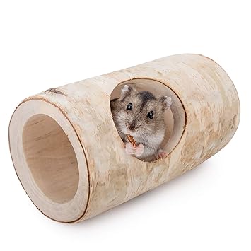 Niteangel Small Hamster Tunnel Toys for Dwarf Hamster Mice Gerbils or Other Small-Sized Hamster - Opening Diameter 2.1'