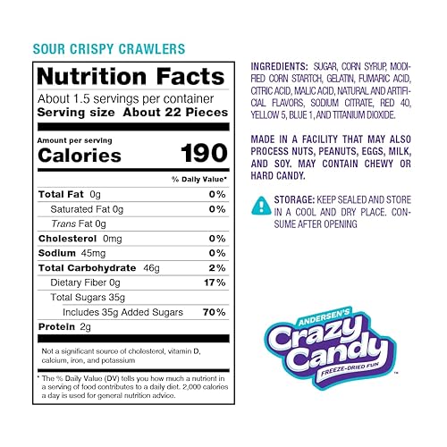 Miniatura 8 de Andersen's Crazy Candy - Caramelo liofilizado - Caramelo liofilizado, 2.5 onzas