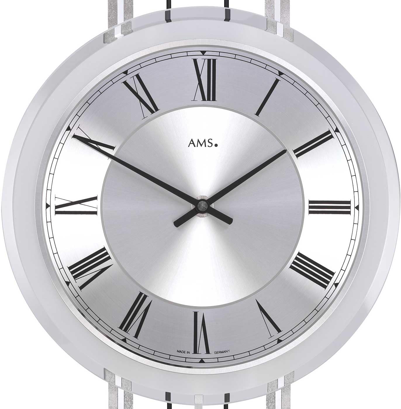 AMS 7018 Pendeluhr Wanduhr mit Westminster Schlagwerk und Bim Bam Schlagwerk.