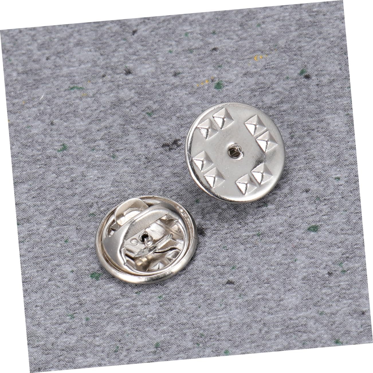 Operitacx 600pcs Nickel Color Lapel Holder Brooch Clasps Delicate Tie Tack Backings for Jewelry Making Suit and Scarf Accessories Sturdy Material Easy to Use No Tools Required